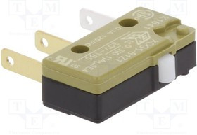 XCG5-81Z1, Микропереключатель SNAP ACTION, без рычага, SPDT, ON-(ON)