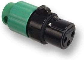 AAA3FBLP, XLR Connectors AAA Low Profile 3pin FML black