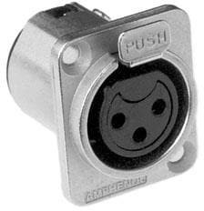 AC3FDZ-AU BULK, XLR Connectors 3 POLE FML CONT THERMOPLSTIC SH