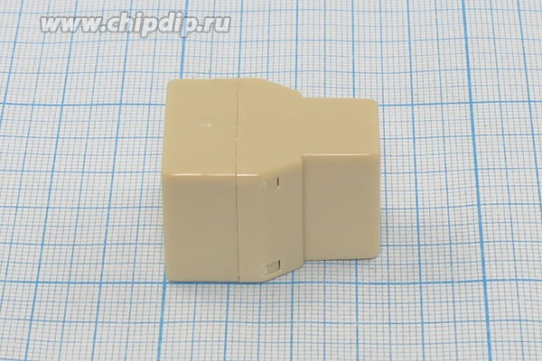 Разъем телефонный 6P4C-Разъем телефонный 6P4Cx2 розетка, контакты 4P, RJ-11