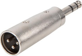 PSG08679, Переходник разъема, XLR, 1 вывод(-ов), Штекер, Стерео - 6.35мм, 1 вывод(-ов), Штекер