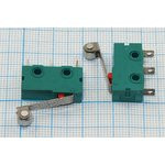 Микропереключатель, размер 20x 6 x10, 3А, переключение ON-(ON), размер концевика L17, MSW-13