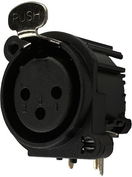 IO-XLR3-F-EH, XLR CONNECTOR, R/A JACK, 3POS, PCB IO-XLR3-F-EH, XLR CONNECTOR, R/A JACK, 3POS, PCB