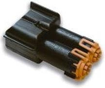 120091-0029, Circular Connector, M8, Plug, Straight, Poles - 4, IDC, Cable Mount