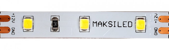 Светодиодная лента 5м, 12В, 14,4Вт/м, 60д/м, ip20, 1440Лм/м, холодный белый, 8мм, ML-R60-2835-CW-HP-S