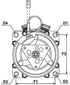 231780, Реле втягивающее