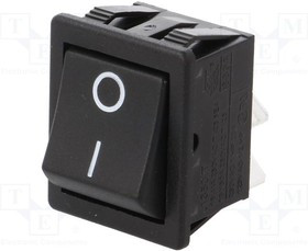 AE-C1350ATAAB, ROCKER; DPST; Pos: 2; ON-OFF; 16A/250VAC; black; none; Body: black
