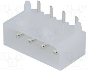 C5080WR-F-04P, Гнездо; провод-плата; "папа"; PIN: 4; THT; 6А; 250ВDC; 5,08мм