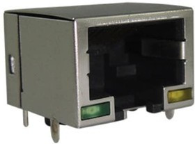 RJE7318800240, Modular Connectors / Ethernet Connectors Mod Jack 1 Port 8P8C Shielded w/o Tabs