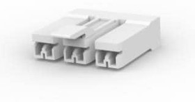 353255-1, Conn Housing RCP 3 POS 7.6mm Crimp ST Cable Mount Natural Bag