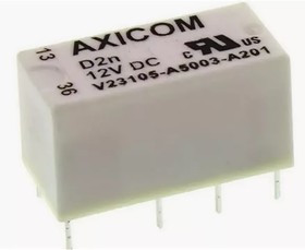 8-1393792-8 (V23105A5003A201), Реле 2 переключ. 12VDC, 3А/250VAC DPDT
