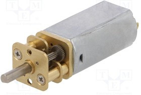 DF-FIT0564, Двигатель DC, с редуктором, 6ВDC, 900мА, Ось D профиль, L 10мм