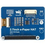 2.7inch e-Paper HAT (B), E-Ink дисплей 264×176px форм-фактора HAT для Raspberry Pi, трехцветный (кра 2.7inch e-Paper HAT (B), E-Ink дисплей 264×176px форм-фактора HAT для Raspberry Pi, трехцветный (кра