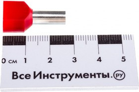 Наконечник штыревой втулочный изолированный НШвИ(2) 10,0-14 (50шт.) PROxima nhvi2-10,0-14