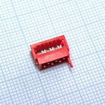 215083-6, Conn IDC Connector M 6 POS 1.27mm IDT RA Cable Mount T/R