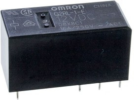 G2RL-1E-12DC, Реле 1 переключ. 12VDC, 8А/250VAC SPDT