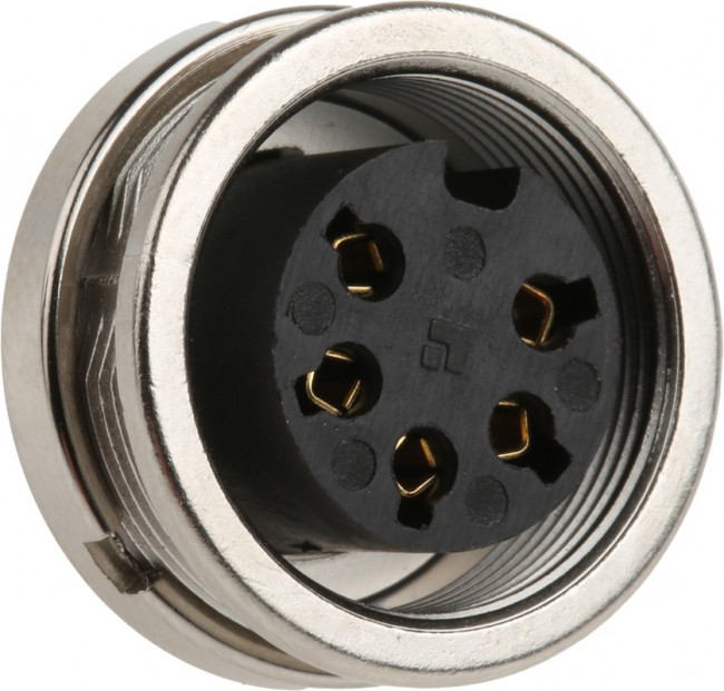 KFV-50/6, Разъем: M16, гнездо, "мама", пайка, PIN: 5, 5А, 250В, IP40, 0,75мм2
