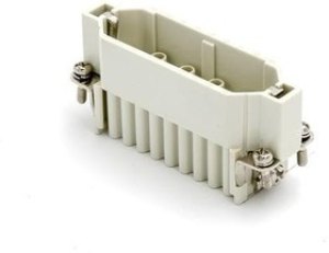 93601-0101, Heavy Duty Power Connectors 25P+ PE M INSERT 10A CRP TERM 7125.4112.0