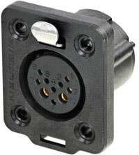 NC10FDX-TOP, XLR Connectors Receptacle TOP series 10 pin FM - solder - B/G