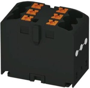 3273408, DIN Rail Terminal Blocks PTFIX 6X2,5-G BK 2.5mm2 ADHESIVE MNT 3273408, DIN Rail Terminal Blocks PTFIX 6X2,5-G BK 2.5mm2 ADHESIVE MNT