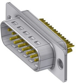 DTS15PZ/2, D-Sub plug, Plug, DA-15, Solder Cup