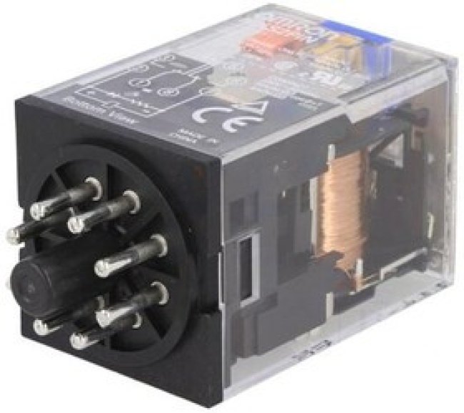 MKS2PIN-24DC, Реле электромагнитное, DPDT, Uобмотки 24ВDC, 10A/250ВAC, 10А MKS2PIN-24DC, Реле электромагнитное, DPDT, Uобмотки 24ВDC, 10A/250ВAC, 10А
