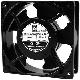 OA109AP-22-2TB, AXIAL FAN, 71CFM, 35DB, 230V, 120X38.5MM OA109AP-22-2TB, AXIAL FAN, 71CFM, 35DB, 230V, 120X38.5MM