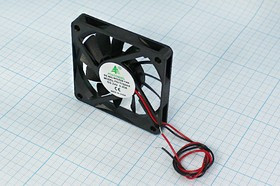 Вентилятор 70x70x10, 24В, 0,20А, 2L, Подшипник скольжения, FSY71S24H; №ВН299S вент 70x70x10\ 24В\0,20А\2L\ ПС\FSY71S24H\