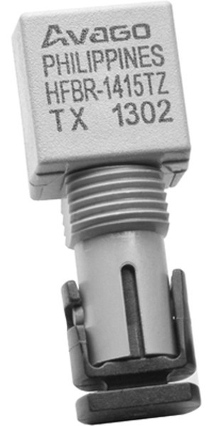 HFBR-1415TZ, Оптоволоконный передатчик, миниатюрное соединение, ST порт, 820 нм, 2000 м, 100 мА, 1.84 В, 3.8 В