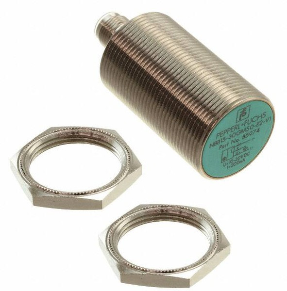 NBB15-30GM50-E2-V1, Датчик: индуктивный, Конф.выхода: PNP / NO, 0-15мм, 10-30ВDC, М30