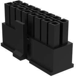 10132445-02LF, Power to the Board Minitek Power3.0 HCC DR V Rec Hsg 2Pos