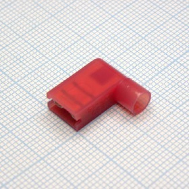 FLDNY1.25-250 Red, клемма флажковая угловая красная