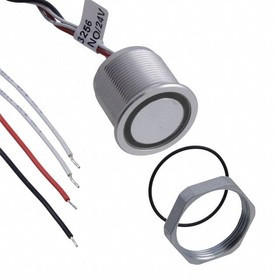 1241.3256, Piezo button, vandal-proof Impulse Function, Piezo Principle 100 mA 42 VAC / 60 VDC 1NO IP67