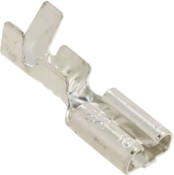 KEYS1264, Наконечник: плоская, 4,8мм, 0,5мм, "мама", обжим, на провод, прямой