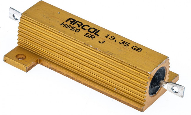 HS50 5R J, Wirewound Resistor 50W, 5Ohm, 5%