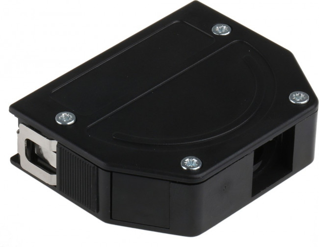 104250B001, 104 Series ABS D Sub Backshell, 25 Way