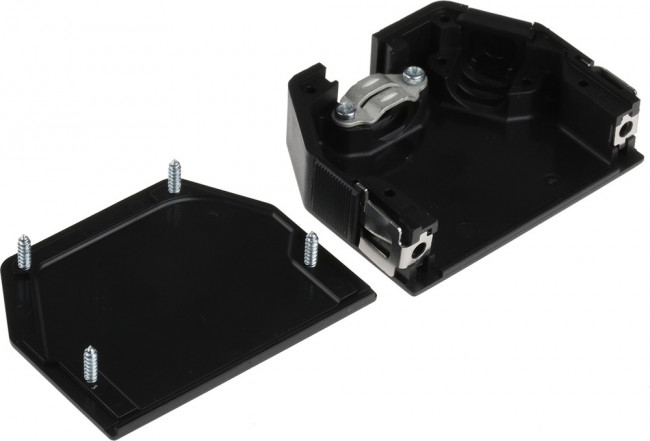 104250B001, 104 Series ABS D Sub Backshell, 25 Way