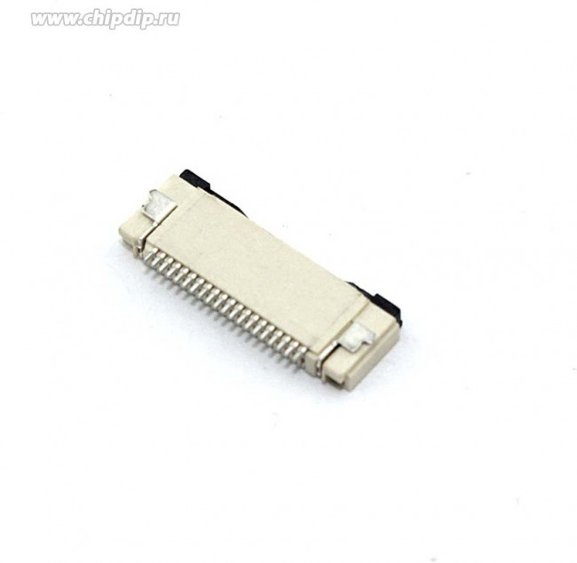 Разъем FPC Flip-Lock 0510-20RLGF 20 pin высота 1мм шаг 0,5мм