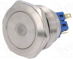 V28-21D-12B-S, Переключатель: антивандальный, Пол: 2, SPDT, 3A/220ВAC, 5A/24ВDC