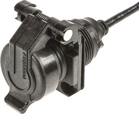 USBAPSCC2205A, Straight, Panel Mount, Female to Male Type A 2.0 IP54 USB Connector