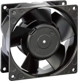 3656, AC Axial Fan, серия 3000, IP20, 230 В, Square, 92 мм, 38 мм, Качения, 44.1 фут³/мин