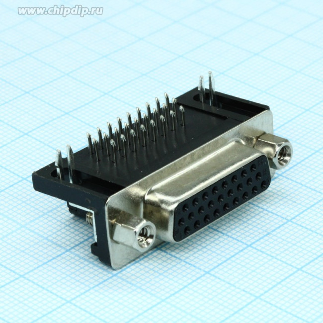 DHR-26F (DS1038-26F), Гнездо 26 pin высокой плотности на плату