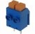 DG390-5.0-02P-12-00A(H), (синий), Нажимной безвинтовой клеммный блок на 2 контакта. Зажим типа торцевой контакт Серия DG390-5.0