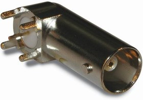 112762, RF Connectors / Coaxial Connectors BNC R/A PCB Jack Through Hole 75 Ohm