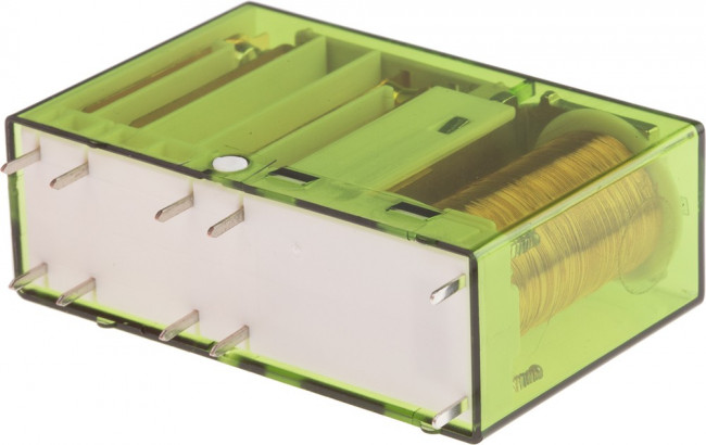 SIR 222P 24VDC, PCB Mount Force Guided Relay, 24V dc Coil Voltage, 2 Pole, DPDT