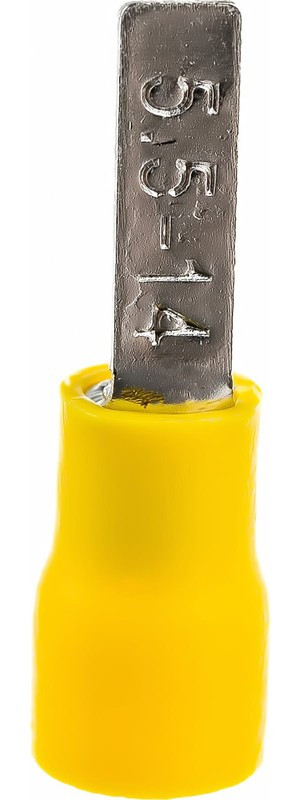 Клемма штифтовая плоская изолированная с ПВХ манжетой 4-6 кв.мм 907401