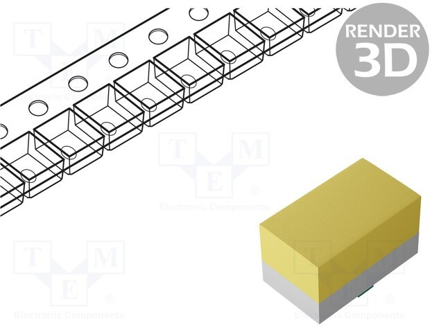 SML-LX0201NWD-TR, LED; SMD; 0201; white; 55mcd; 110°; 5mA; 2.6V; Lens: diffused,yellow