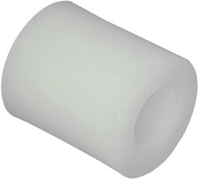 13SP248, Standoffs &amp; Spacers Round Spacer, .140 ID, .500 OD, .688 Length, Natural,Nylon,#6 (M3.5) Screw