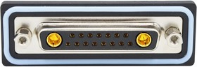 CDFV17W2213L251, Комбинированный разъем D Sub, IP67, NANOOK Series, DB-17W2, Гнездо, 17 контакт(-ов)