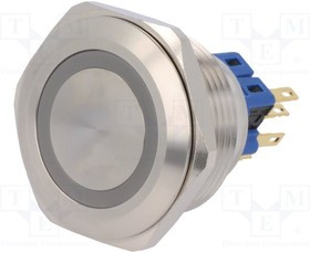 V30-21E-24G-S, Переключатель: антивандальный, Пол: 2, SPDT, 3A/220ВAC, 5A/24ВDC